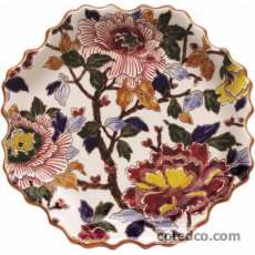 Coffret de 1 plateau Rouen dentel� - diam. 21,2 cm