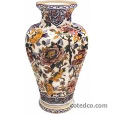 Coffret de 1 potiche octogone - H. 44,5 cm