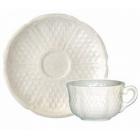 Coffret de 6 tasses et soucoupes caf� - 11 cl - diam. 12,8 cm