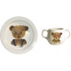Coffret de 1 Assiette b�b�, 1 gobelet 2 anses - diam. 17 cm - 20 cl