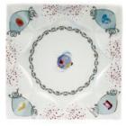 Assiette � pain carr�e 14x14cm