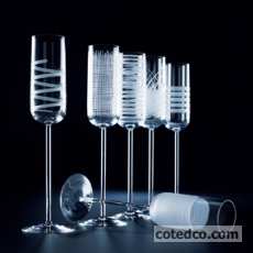 Coffret 6 Fl�tes � champagne 16cl Assorties