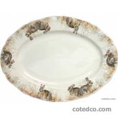 Coffret de 1 plat ovale n� 6 - 39,3x29 cm
