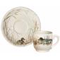 Coffret de 6 tasses et soucoupes caf� - 11 cl - diam. 14 cm
