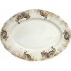 Coffret de 1 plat ovale n� 6 - 39,3x29 cm