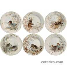 Coffret de 6 Assiettes dessert assorties - diam. 23,2 cm