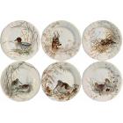 Coffret de 6 Assiettes dessert assorties - diam. 23,2 cm