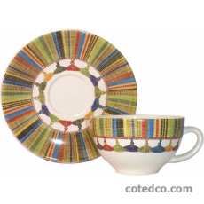 Coffret de 6 tasses et soucoupes th� - 19 cl - 20 cl