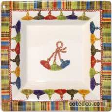 Coffret de 1 cendrier carr� G.M. - 17x17 cm