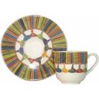 Coffret de 6 tasses et soucoupes moka - 10 cl