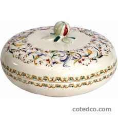 Coffret de 1 bonbonni�re � bouton - diam. 15,8 cm