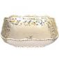 Coffret de 1 coupe carr�e rouen feston - 24x24 cm