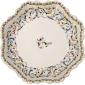 Coffret de 1 plateau Rouen dentel� - diam. 21,2 cm