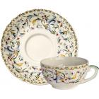Coffret de 6 tasses et soucoupes th� - 20 cl - diam. 15,3 cm
