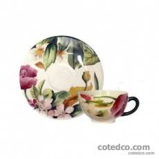 Coffret de 6 tasses et soucoupes th� - 19 cl - 20 cl