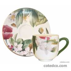 Coffret de 6 tasses et soucoupes moka - 10 cl