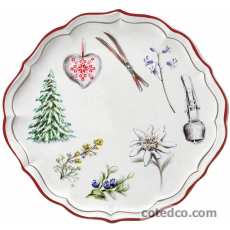 Coffret de plat � g�teaux Montagne - diam. 31.7 cm