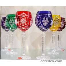 Coffret 6 Verres Roemer Mathilda assorties couleurs