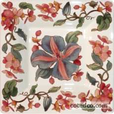 Coffret de 1 cendrier carr� G.M. - 17x17 cm