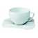 P-Tasse Th� ( tasse Blanche / sous-tasse Blanche )
