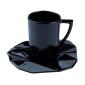P-Tasse caf� ( tasse Noir / sous-tasse Noir )