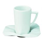 P-Tasse caf� ( tasse Blanche / sous-tasse Blanche )