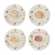 Coffret 4 assiettes canap� assorties