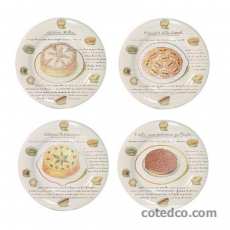 Coffret 4 assiettes canap� assorties