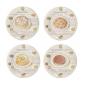 Coffret 4 assiettes canap� assorties