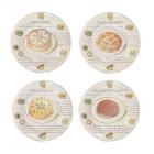 Coffret 4 assiettes canap� assorties