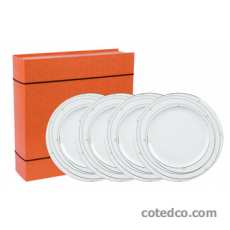 Coffret 4 Assiettes dessert 220mm Excentric Vert
