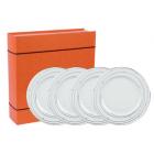 Coffret 4 Assiettes dessert 220mm Excentric Bleu