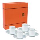 Coffret 4 P-Tasse caf� Excentric Vert