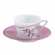 P-Tasse th� soucoupe rose