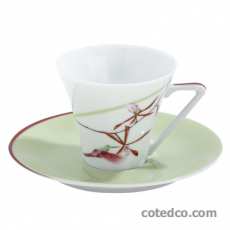 P-Tasse caf� soucoupe verte