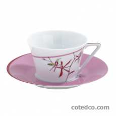 P-Tasse th� soucoupe rose