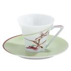 P-Tasse caf� soucoupe verte