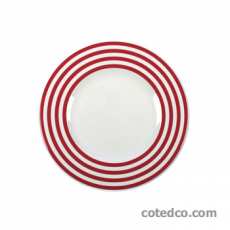 Assiette Plate 29cm -  Lines Rouge