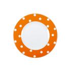 Assiette Plate 29cm -  Pois Orange