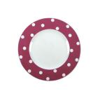 Assiette Plate 29cm -  Pois Prune
