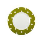 Assiette Plate 29cm -  Pois Olive