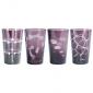 Coffret de 4 Gobelets Hauts Geometry Parme