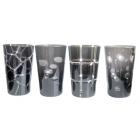 Coffret de 4 Gobelets Hauts Geometry Noir
