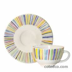 Coffret de 6 tasses et soucoupes th� - 19 cl - 20 cl