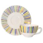 Coffret de 2 tasses et soucoupes d�jeuner - 32 cl - diam. 18 cm