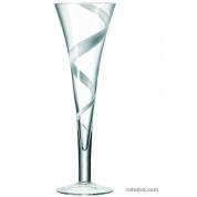 Coffret 4 Fl�tes � champagne - Jazz Blanc