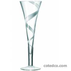 Coffret 4 Fl�tes � champagne - Jazz Blanc