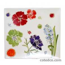 Coffret de 1 coupe carr�e - 29.5 x26.5 cm