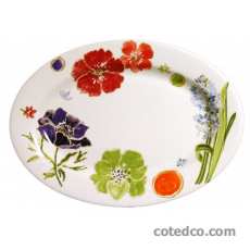 Coffret de 1 plat ovale n� 6 - 41x26,2 cm
