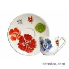 Coffret de 6 tasses et soucoupes moka - 10 cl